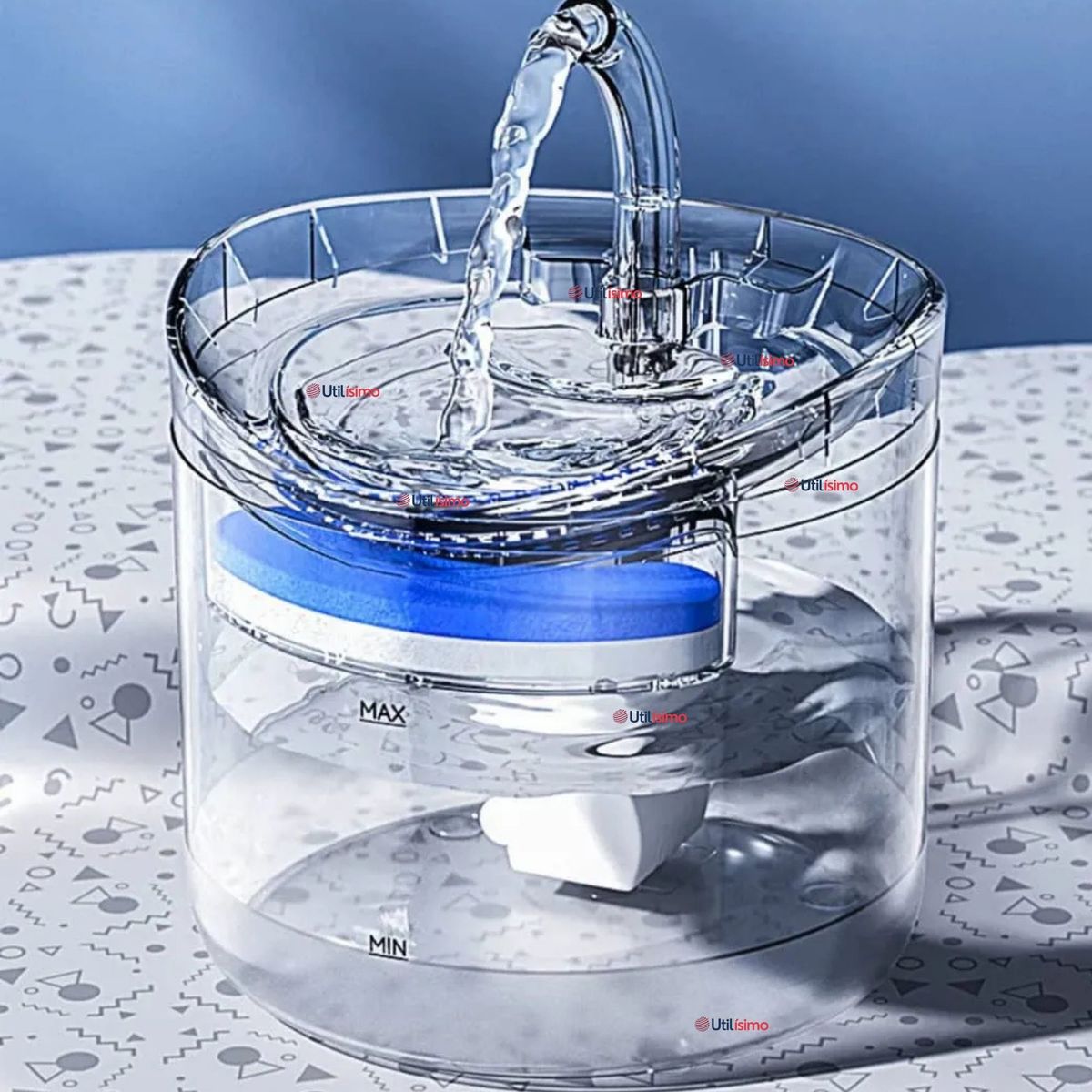 LINE - Fuente Dispensador Bebedero De Agua Para Mascotas 1.8 Litros