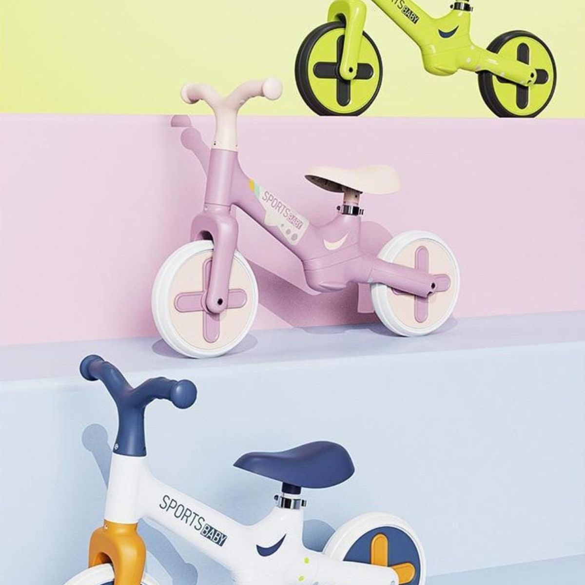 GENERICO - Bicicleta De Equilibrio Sin Pedales Para Niños Verde