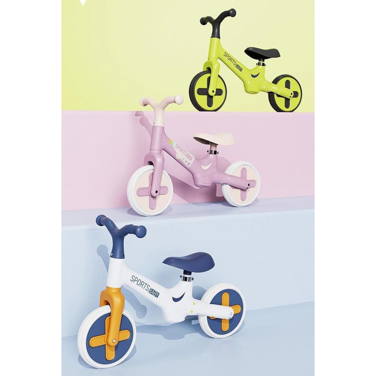 GENERICO - Bicicleta De Equilibrio Sin Pedales Para Niños Verde