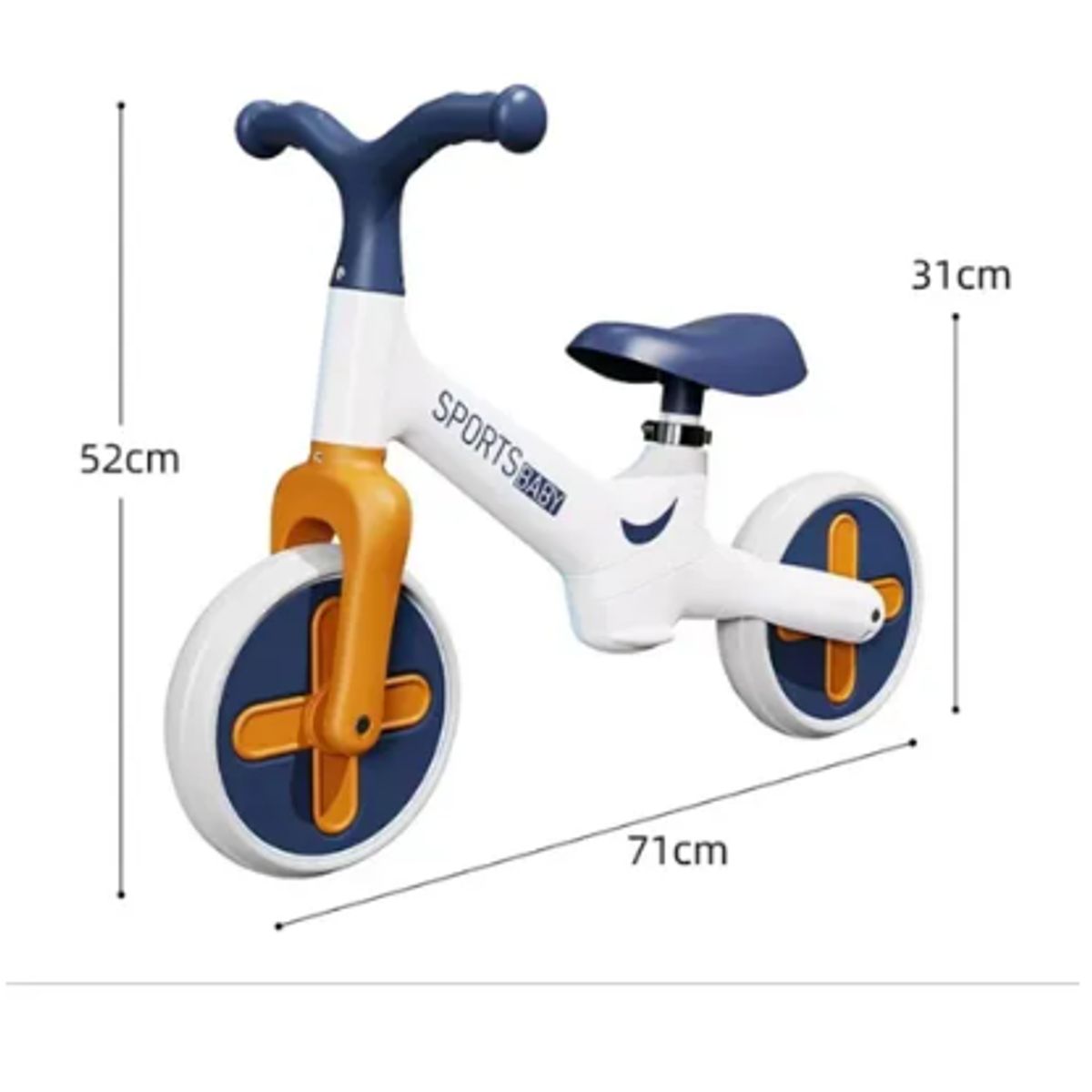GENERICO - Bicicleta De Equilibrio Sin Pedales Para Niños Verde
