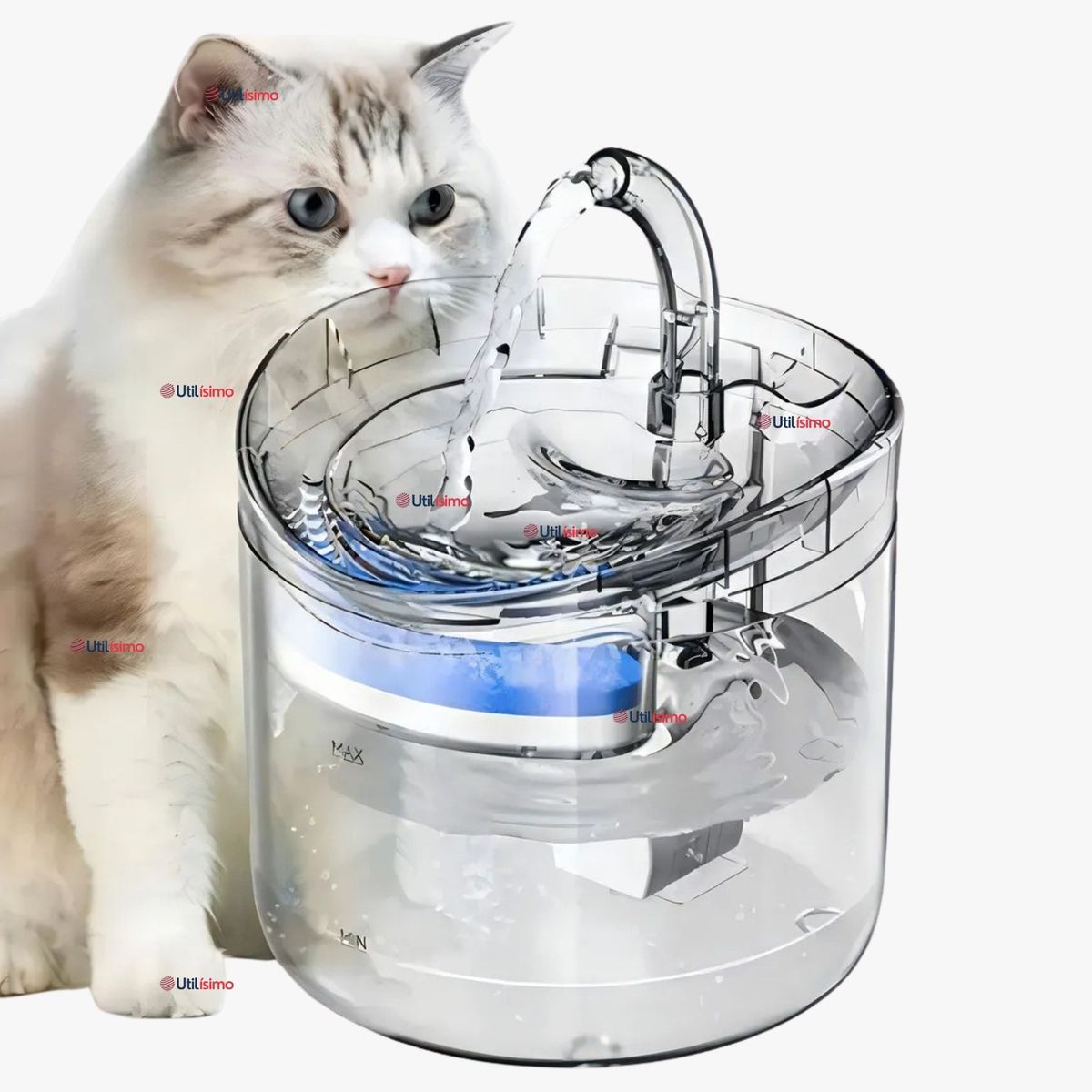 LINE - Fuente Dispensador Bebedero De Agua Para Mascotas 1.8 Litros