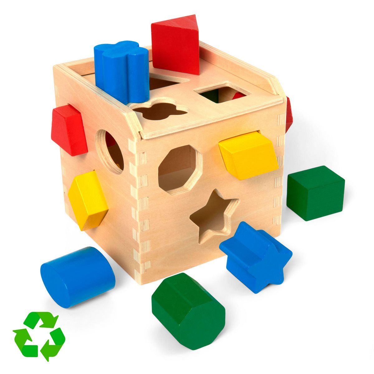 MELISSA & DOUG - Cubo de encaje Melissa and Doug juguete didáctico madera