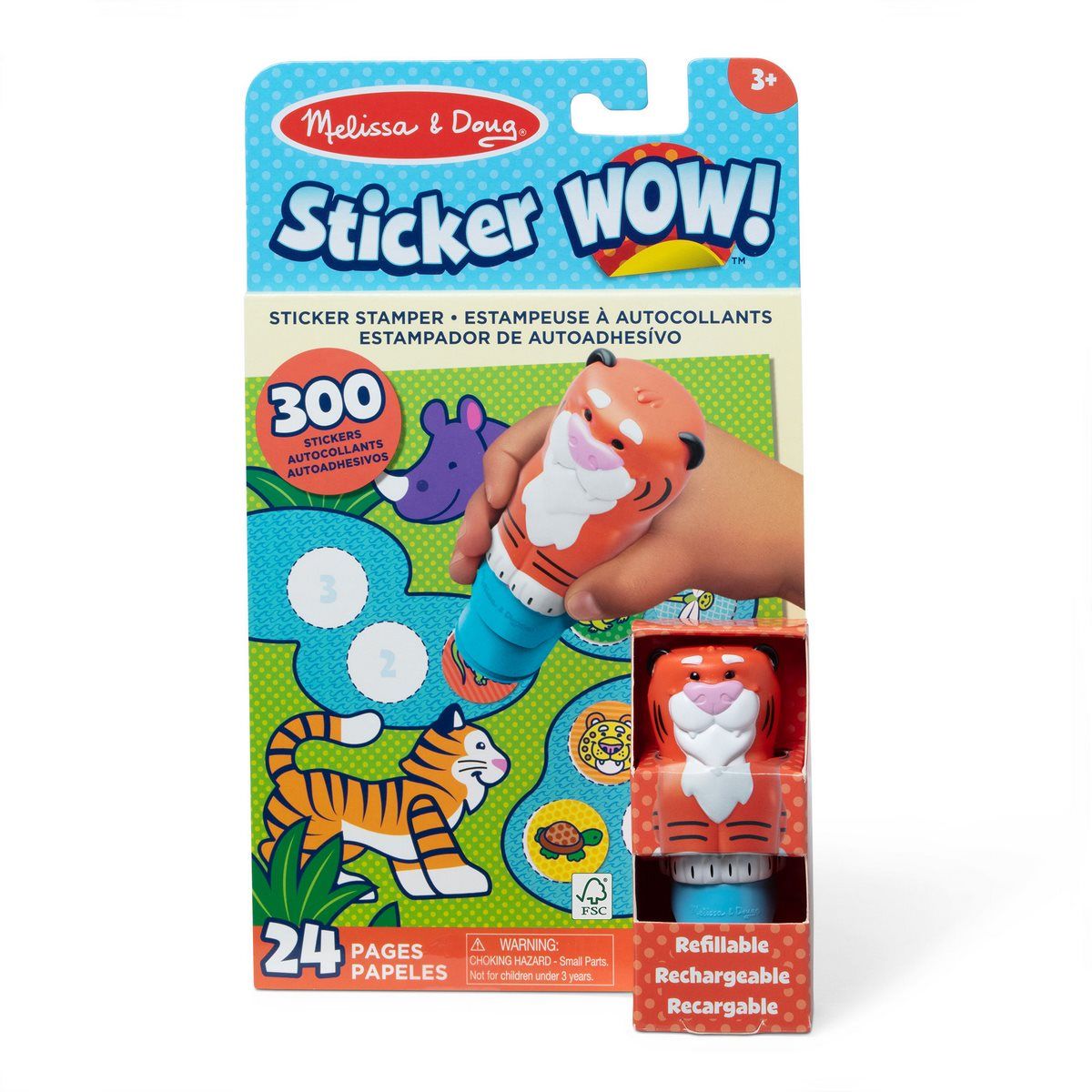 MELISSA & DOUG - Estampador Melissa & Doug tigre con 300 stickers