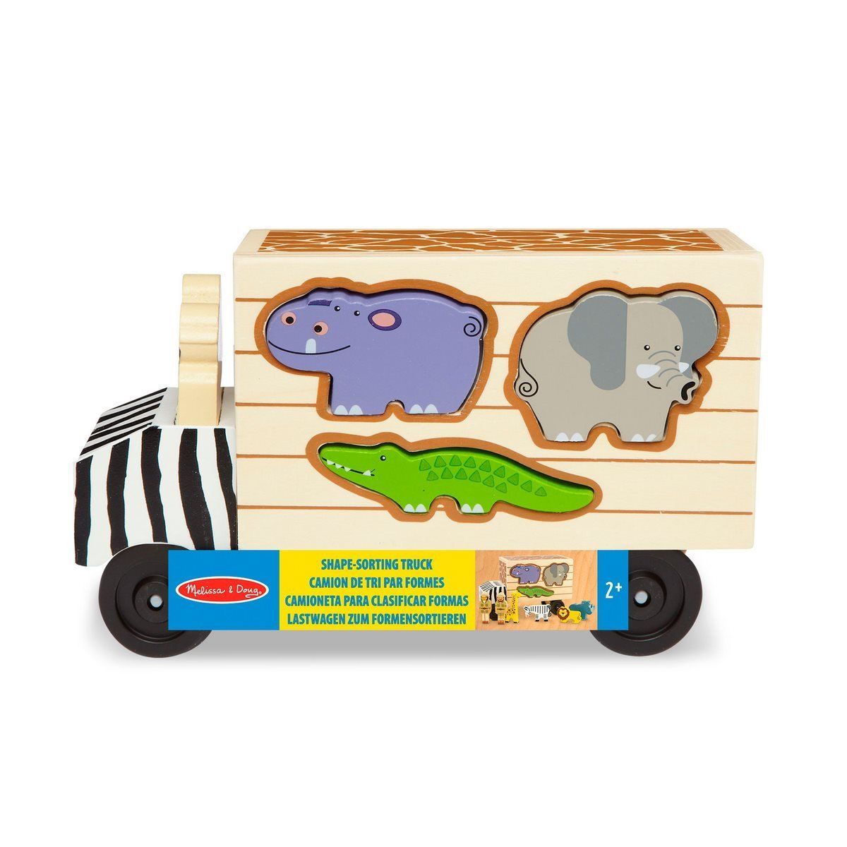 MELISSA & DOUG - Camión de madera Melissa and Doug animales de la selva