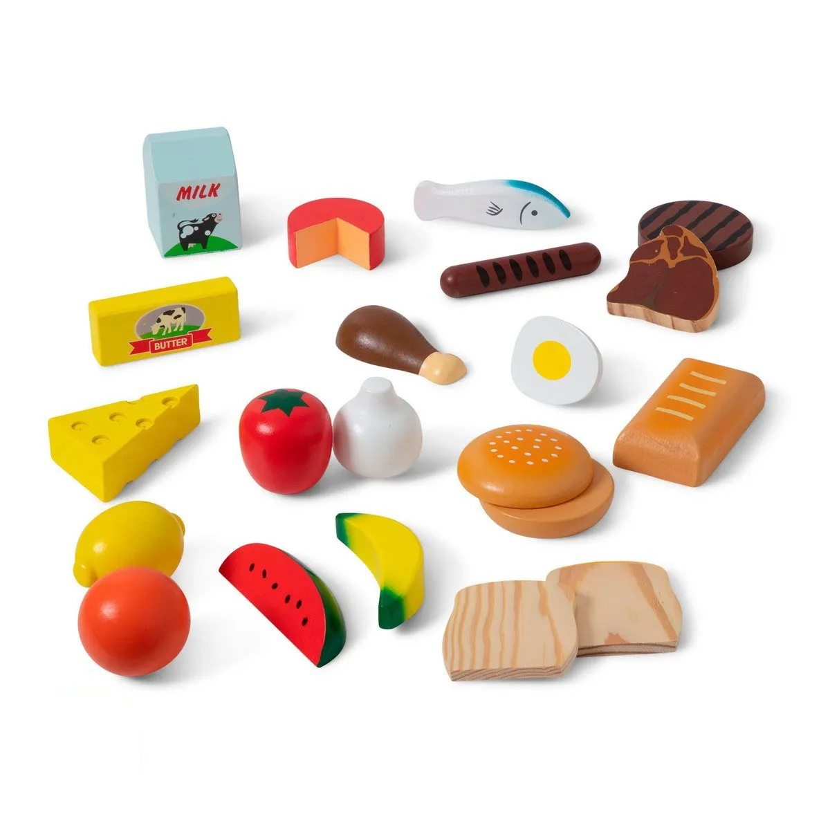 MELISSA & DOUG - Juguete didáctico Melissa y Doug set de alimentos 21 piezas
