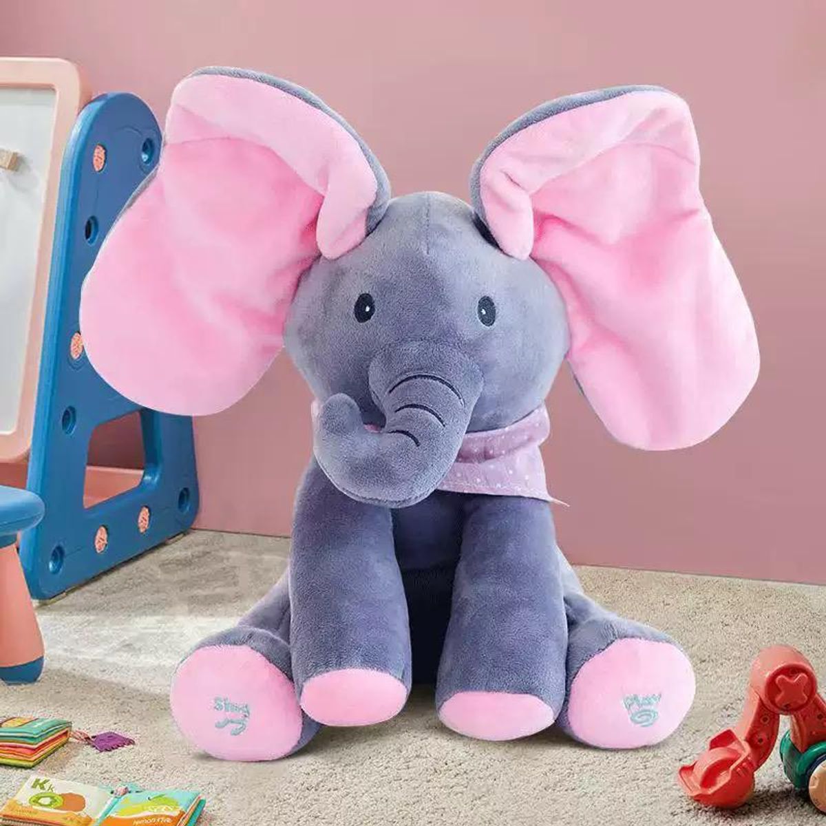GENERICO - Elefante De Apego Musical Peek A Boo Peluche Para Niños