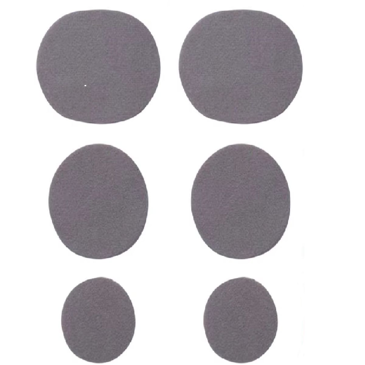 GENERICO - Set 6 Parches Adhesivos Para Reparar Zapatillas Gris oscuro