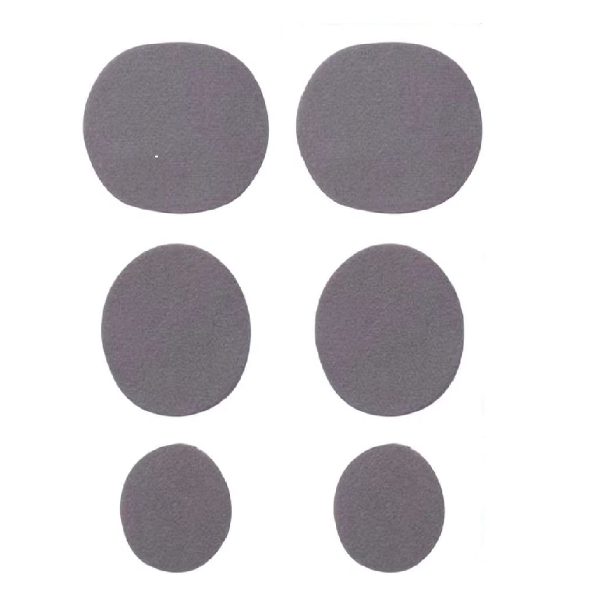 GENERICO - Set 6 Parches Adhesivos Para Reparar Zapatillas Gris oscuro
