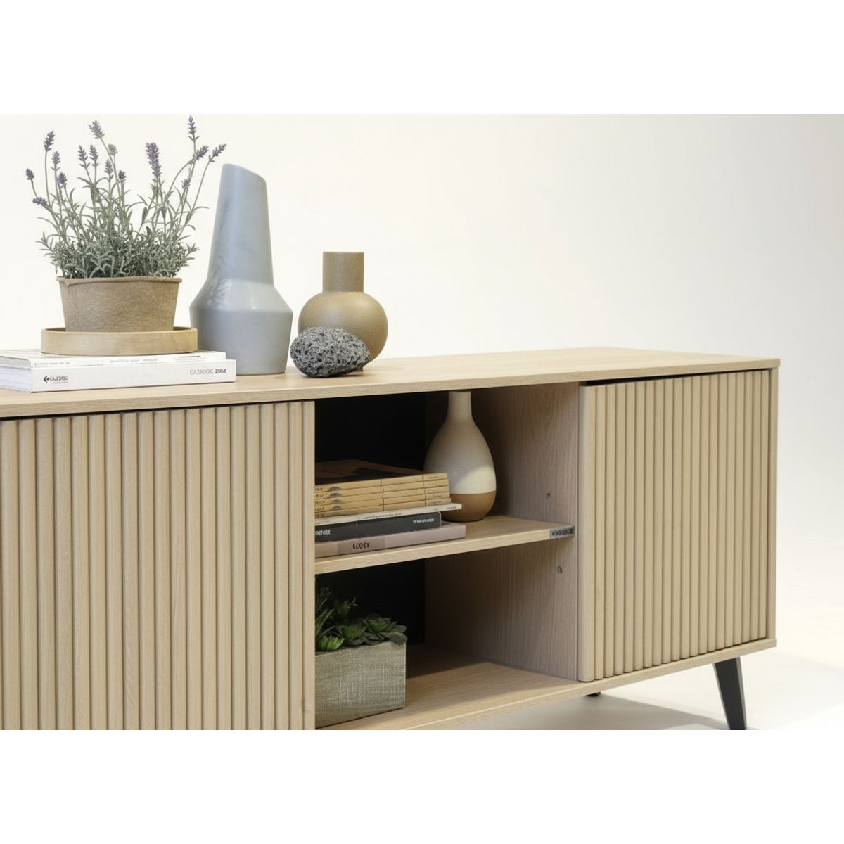 MEDULAR - Rack tv Atacama alto line natural