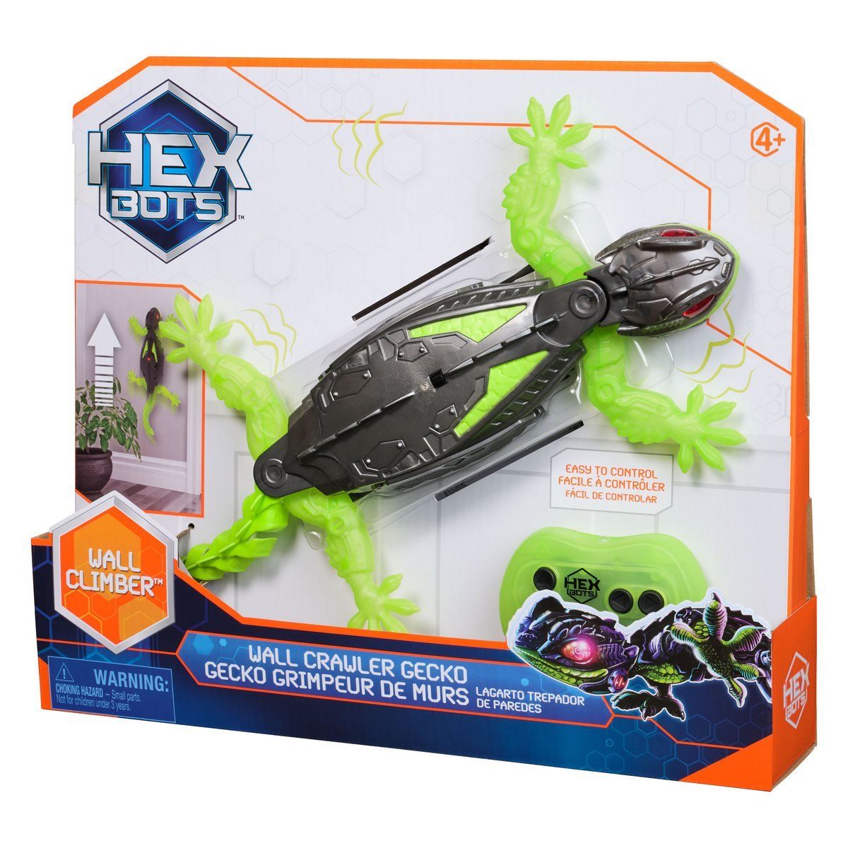 ANSALDO - Gecko robot trepa muros con control remoto hex bot