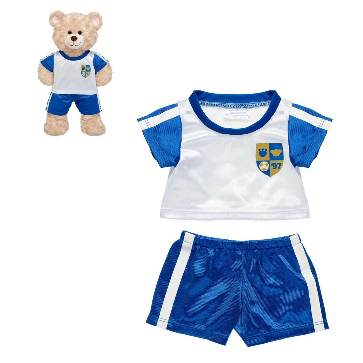 BUILD A BEAR - Uniforme fútbol azul build-a-bear