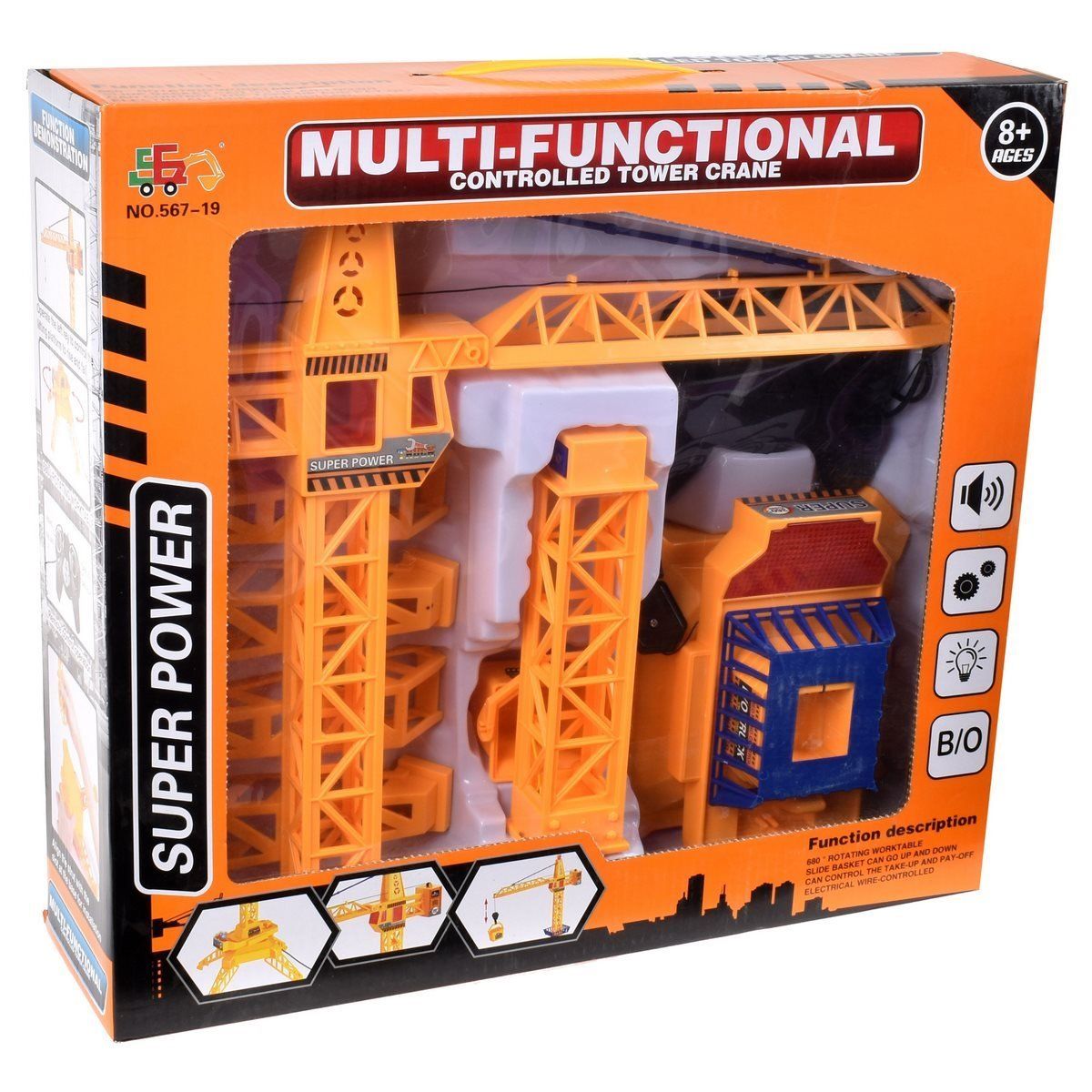 ANSALDO - Grúa Radio Controlado con luz y sonido