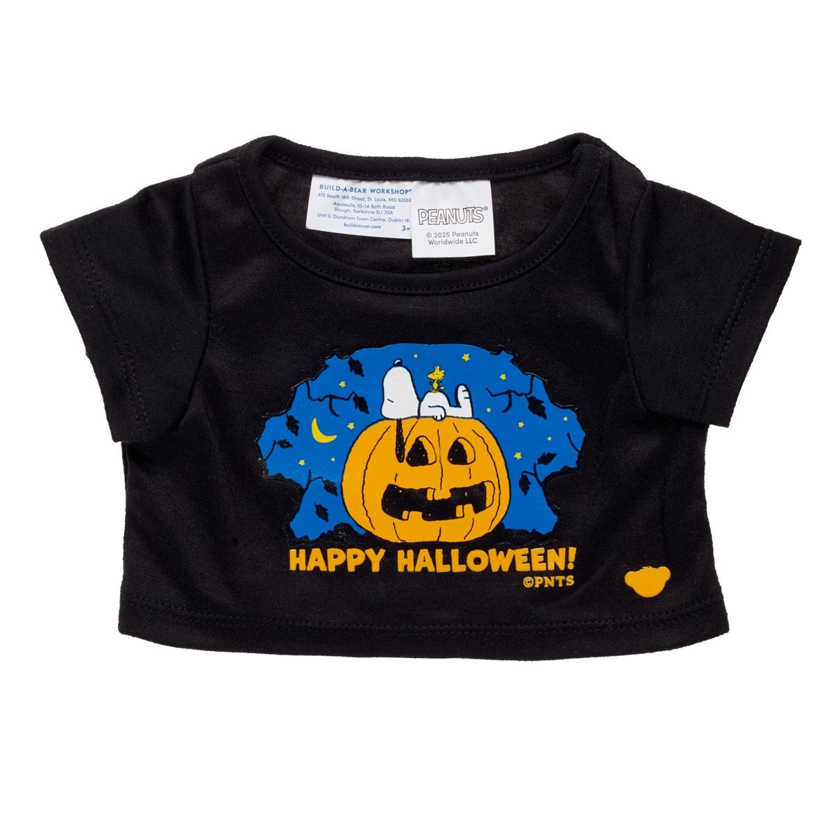 BUILD A BEAR - Polera Snoopy Halloween Build-A-Bear Peanuts