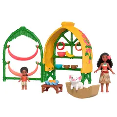 DISNEY - Moana 2 Set Hogar De Moana Y Simea Con Pua Y Accesorios