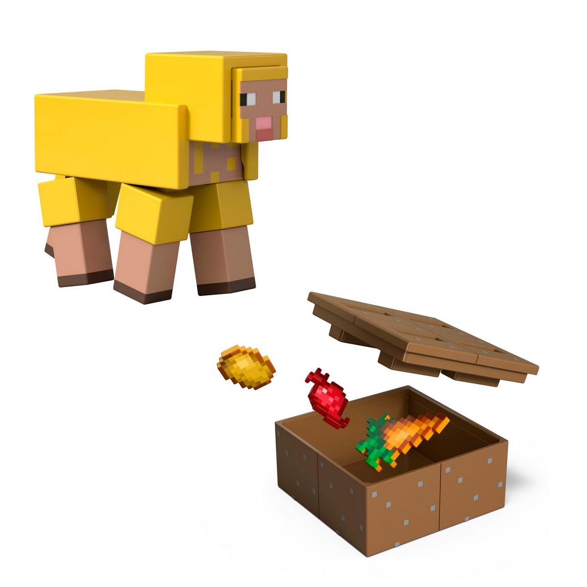 DISNEY - Minecraft figura de 8cm con crafting 2-pack - sunny y oveja