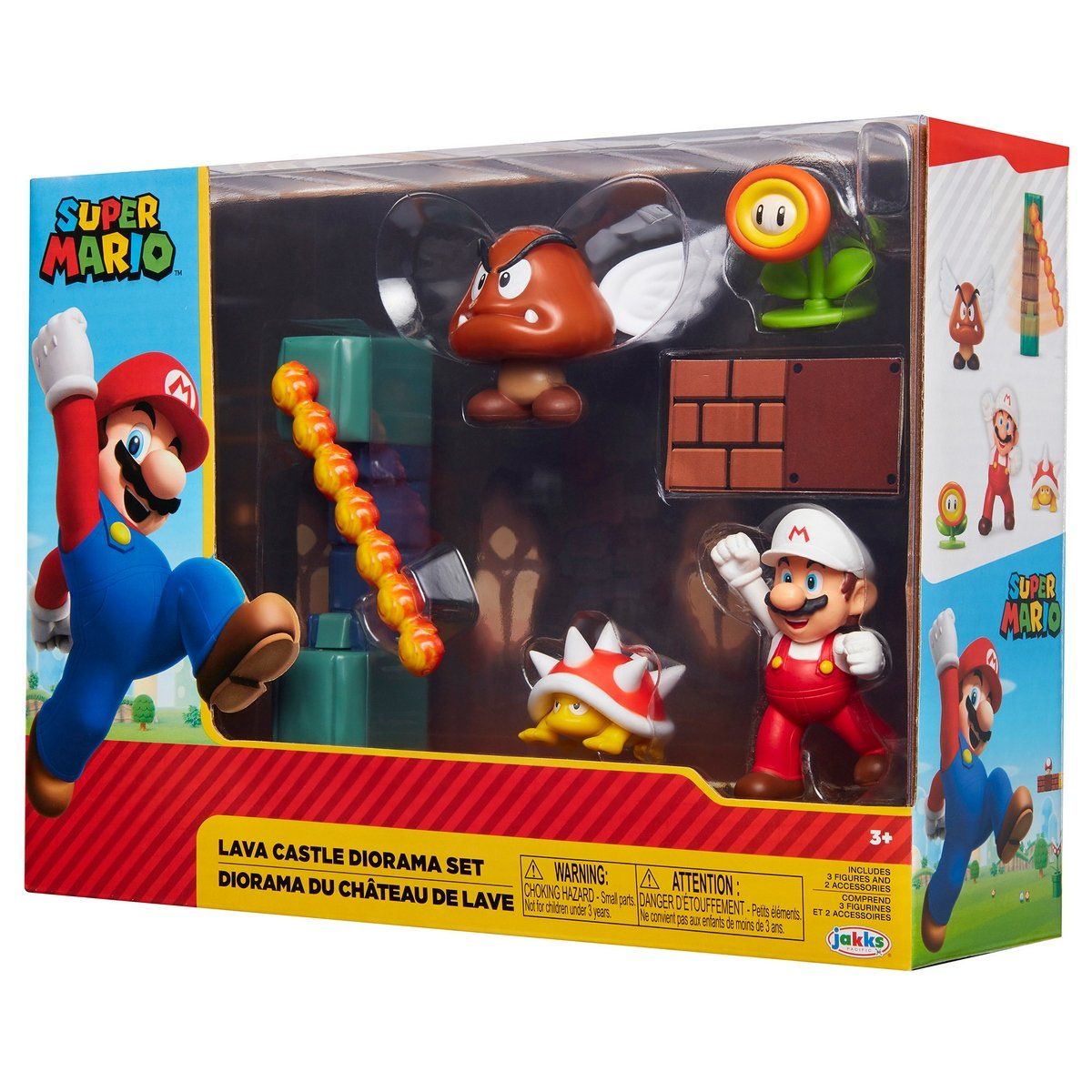 NINTENDO - Playset Con Figura 6 Cm Lava Castle Super Mario De Nintendo