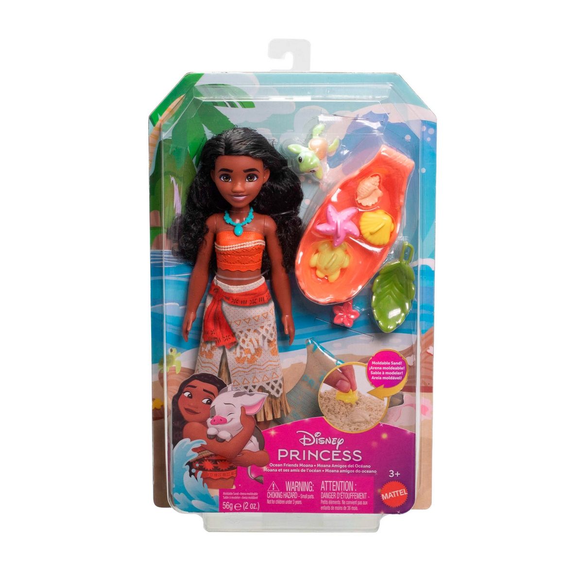 DISNEY - Disney Princesa Set De Juego Moana Con Tortuga Bebe