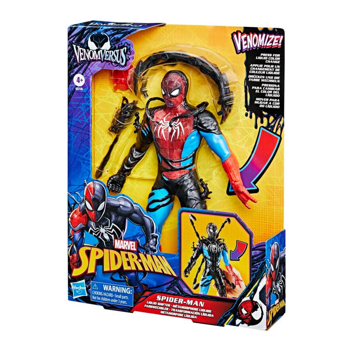 MARVEL - Figura de spiderman venomversus transformación líquida