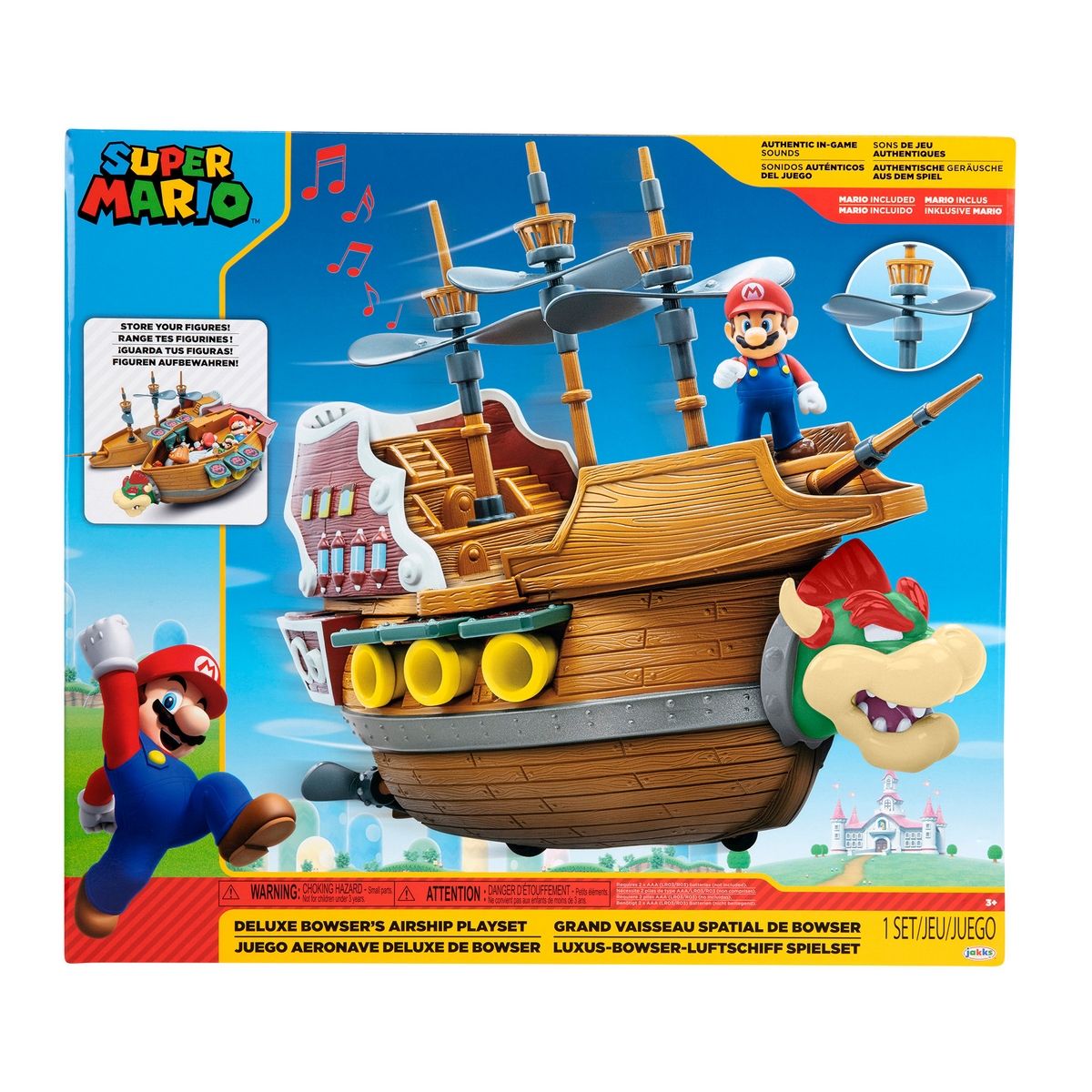 NINTENDO - Playset Bowser Airship De Lujo Super Mario De Nintendo