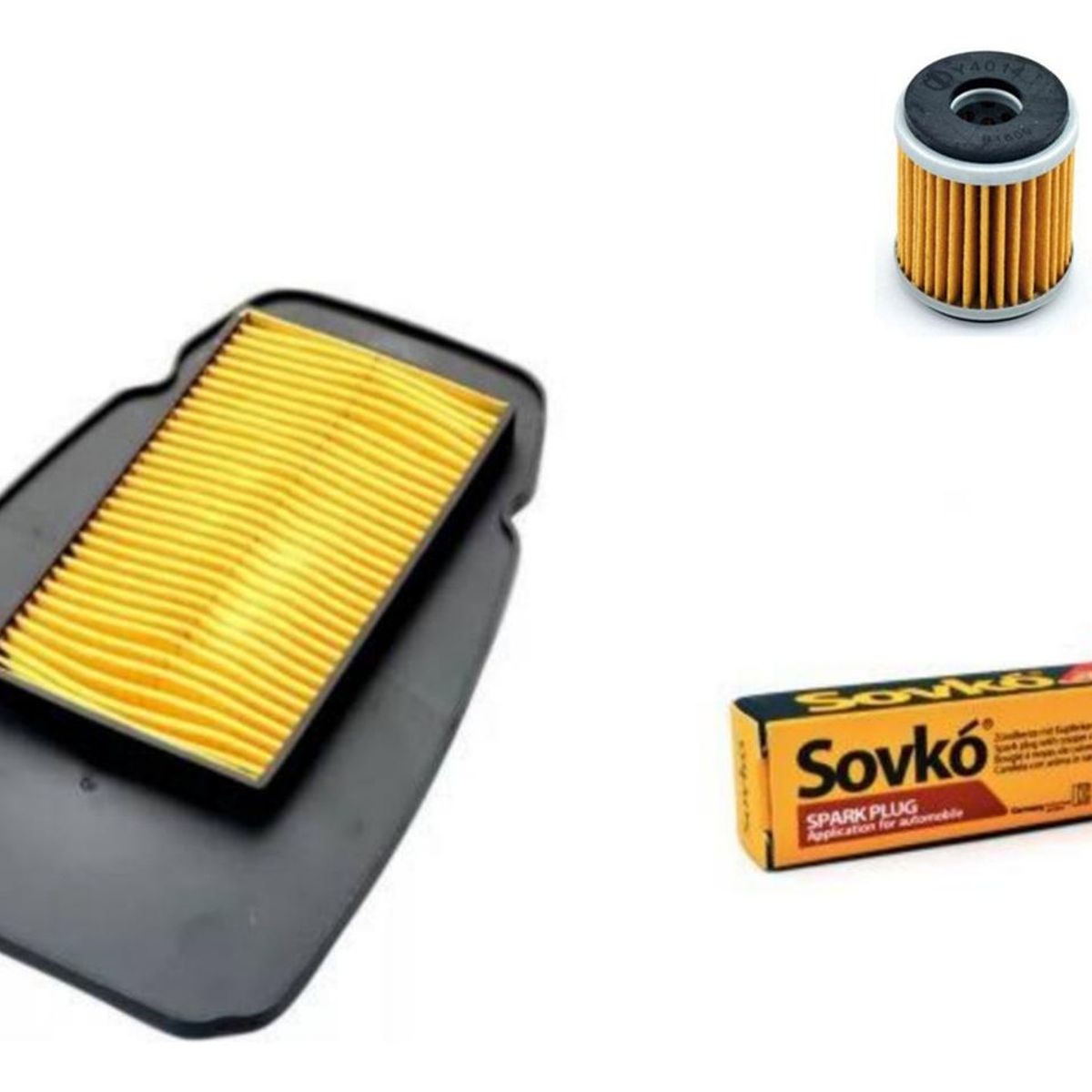 GENERICO - Filtro Aire + Bujia + Filtro Aceite Para Moto Yamaha R15 V4