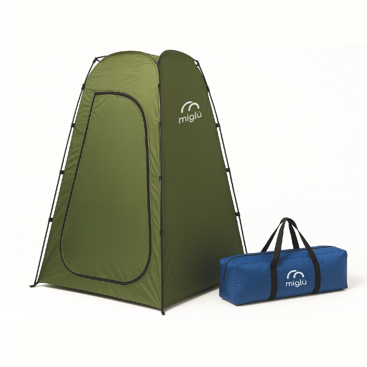 MIGLU - Carpa Portátil Multiuso 1 Persona 190x115 Cm Verde Miglú