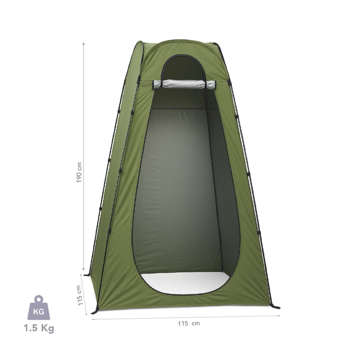 MIGLU - Carpa Portátil Multiuso 1 Persona 190x115 Cm Verde Miglú
