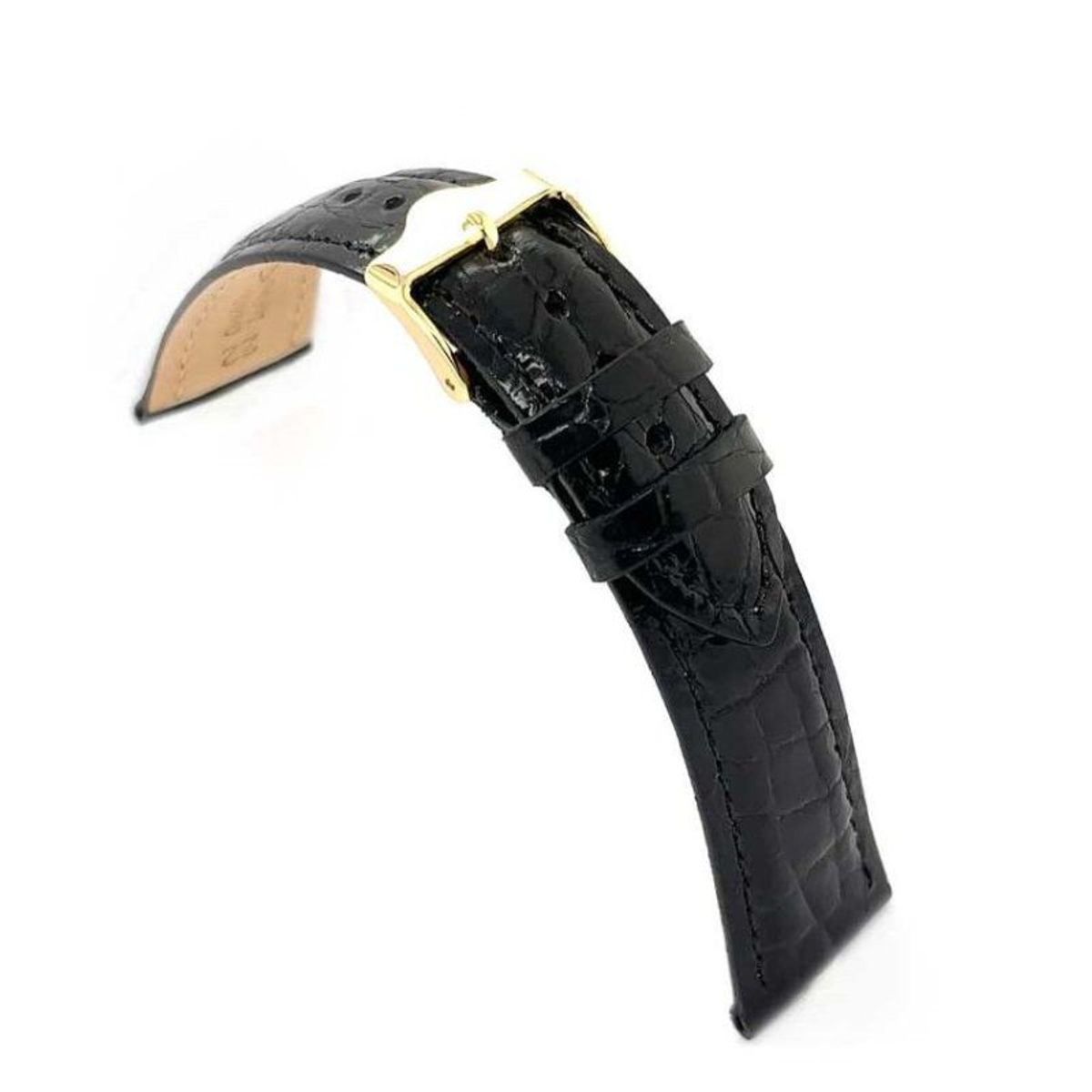 GENERICO - Correa De Reloj Diloy Cocodrilo Autentica 22 mm