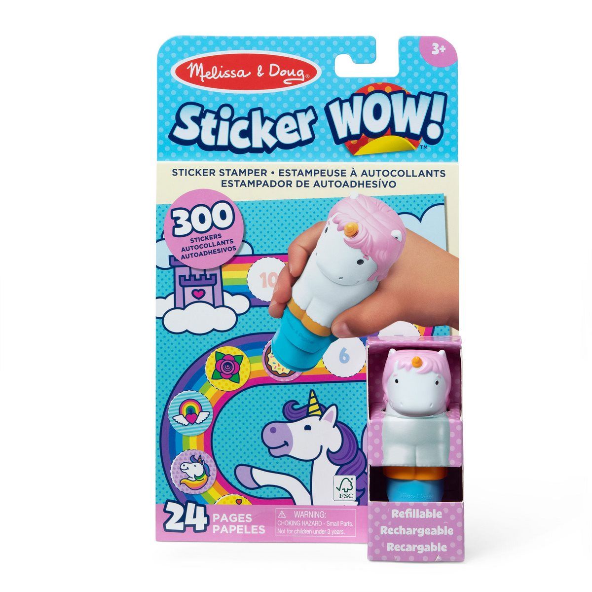 MELISSA & DOUG - Estampador Melissa and Doug colección unicornio 300 stickers