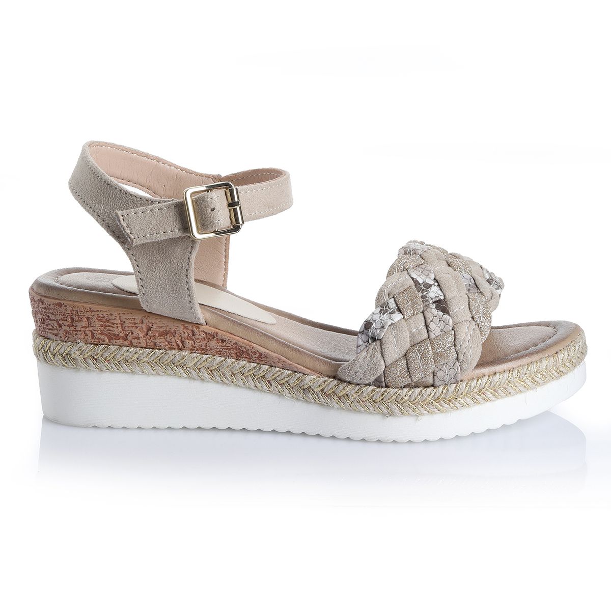 VIA UNO - Sandalia Mujer Via Uno Beige 22642613