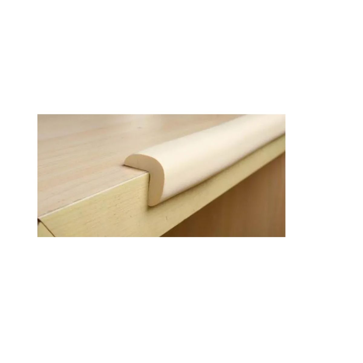 GENERICO - Protector 2mt Bordes Mesas Mueble Baño Comedor Niños color Madera
