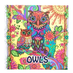GENERICO - Mándalas Para Colorear 96 Dibujos Antiestrés Owls