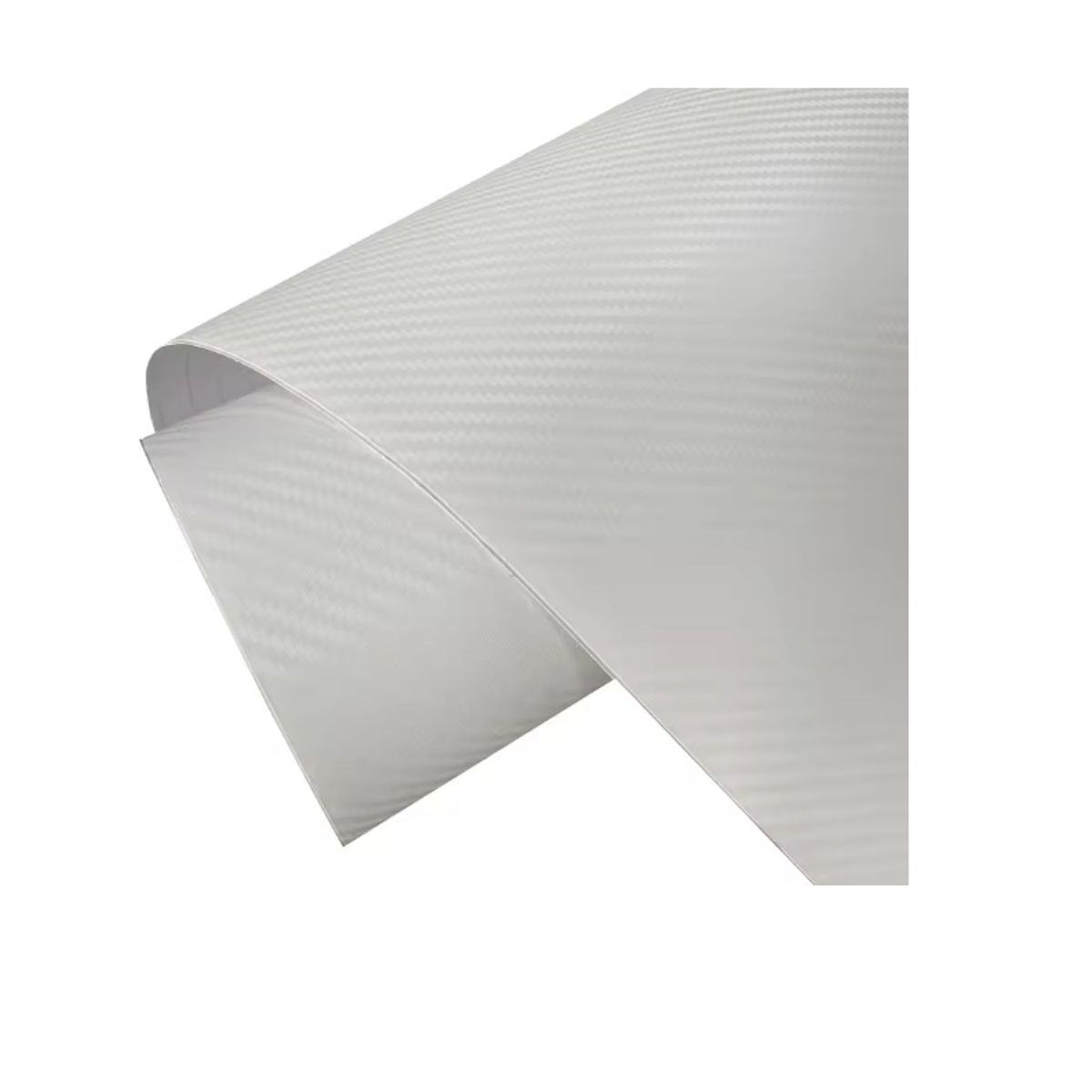 GENERICO - Vinilo Lamina Fibra Carbono auto Adhesivo 30x127cm blanco