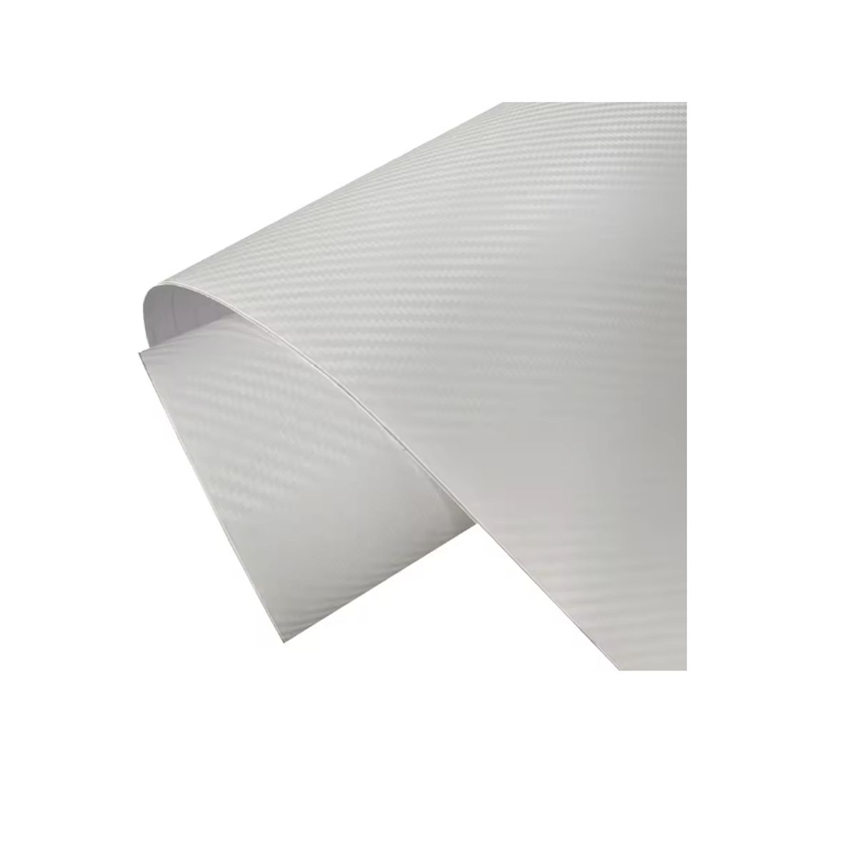 GENERICO - Vinilo Lamina Fibra Carbono auto Adhesivo 30x127cm blanco