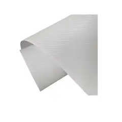 GENERICO - Vinilo Lamina Fibra Carbono auto Adhesivo 30x127cm blanco