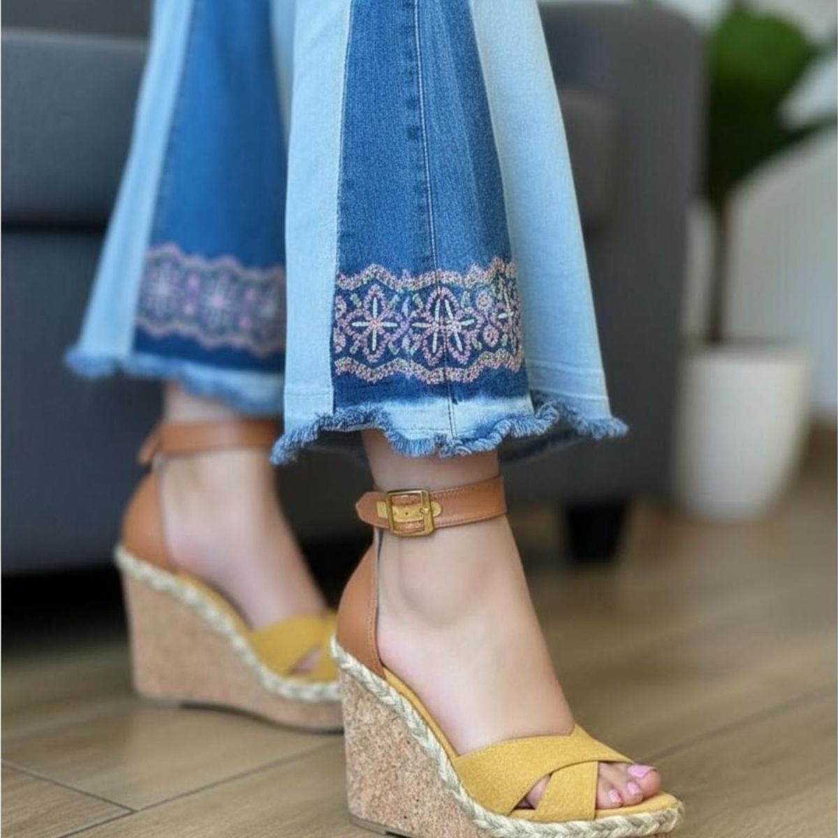 SNOOPY - Sandalias Mujer Taco Chino M527