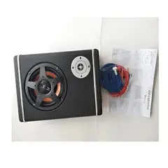 GENERICO - Subwoofer Plano Amplificado Parlante+ Kit Instalación Negro