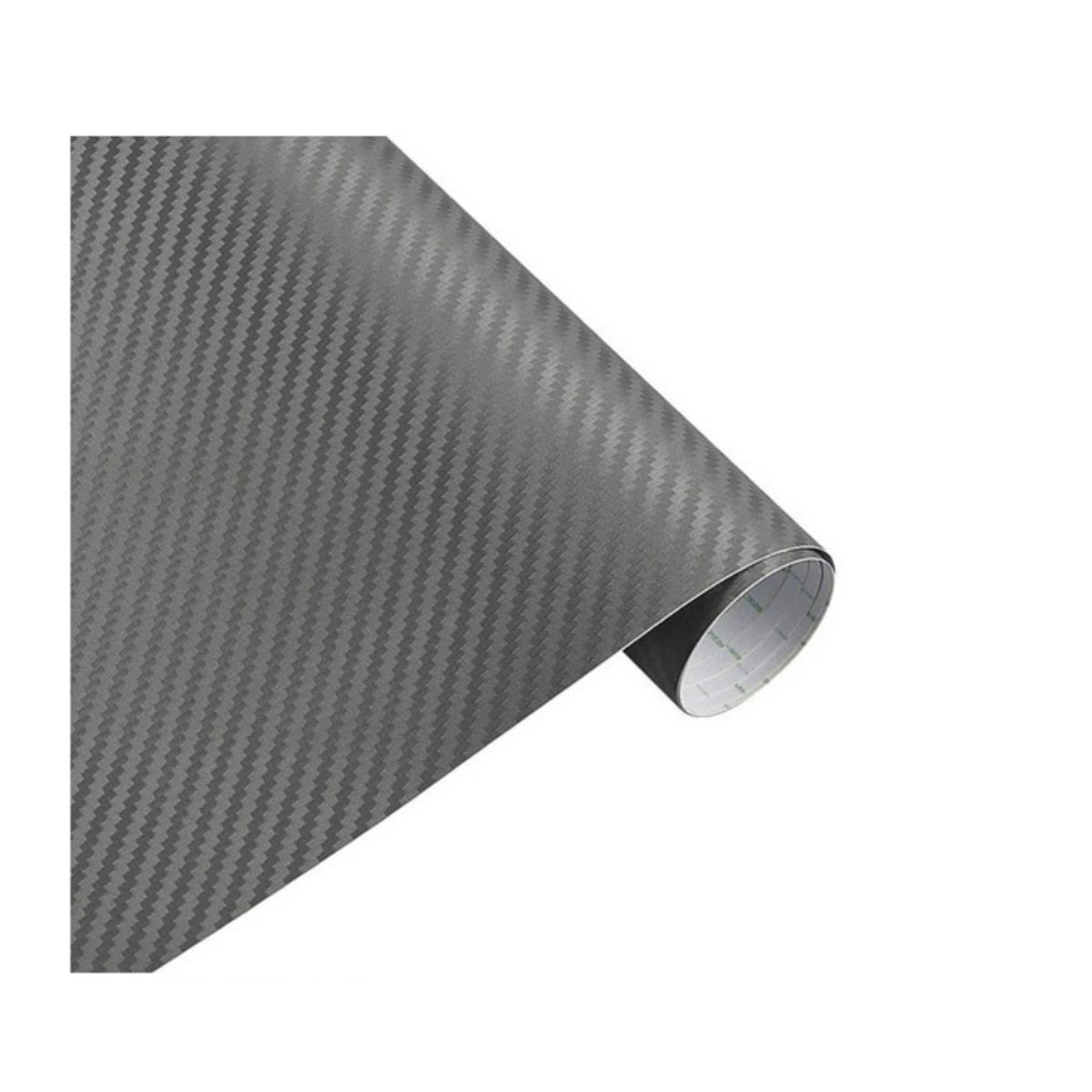 GENERICO - Vinilo Lamina Fibra Carbono auto Adhesivo 15 x127cm Gris