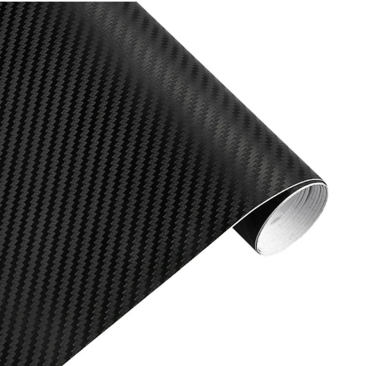 GENERICO - Vinilo Lamina Fibra Carbono auto Adhesivo 20 x127cm Negro