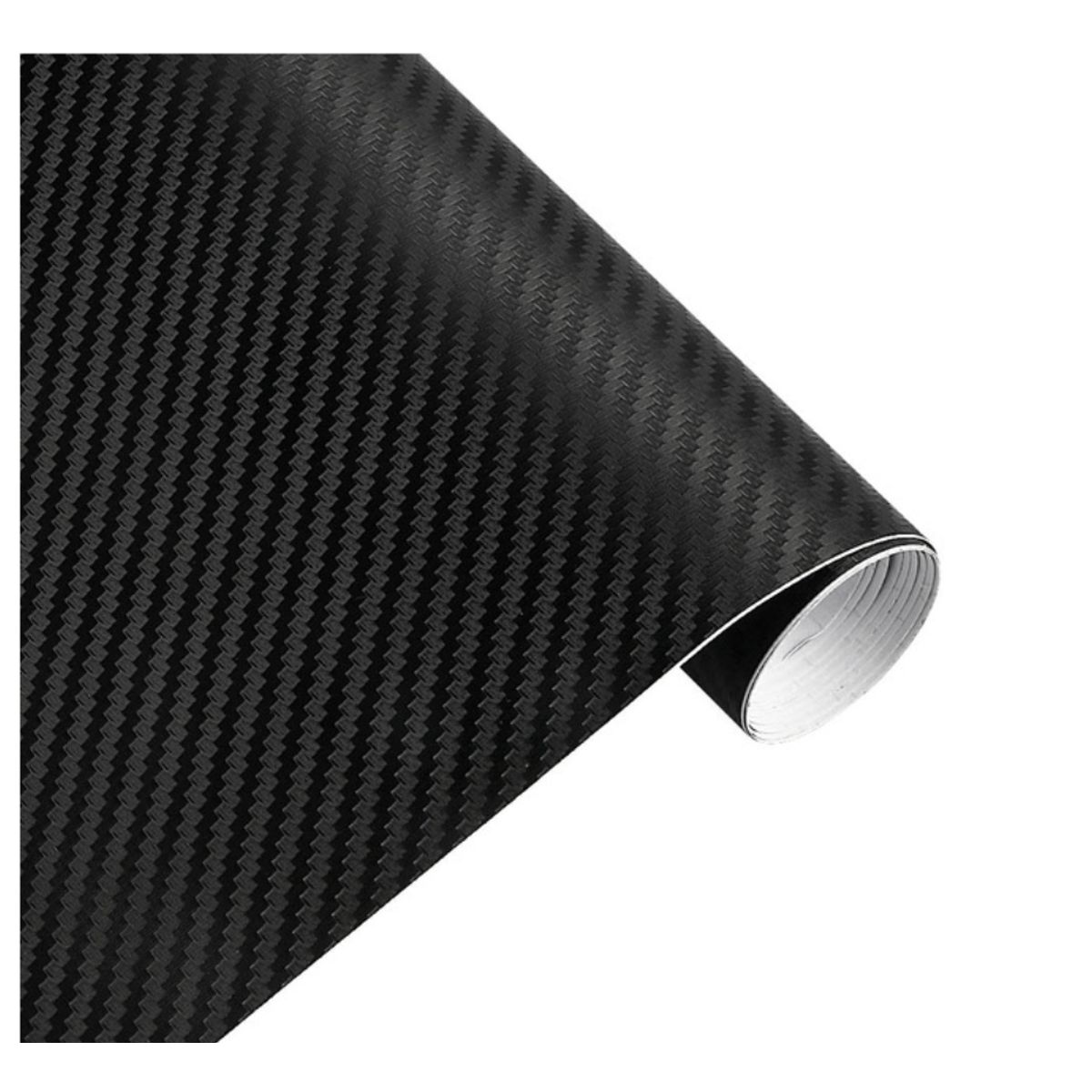 GENERICO - Vinilo Lamina Fibra Carbono auto Adhesivo 20 x127cm Negro