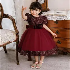 DANK - Vestido de niña Brillo de Inocencia