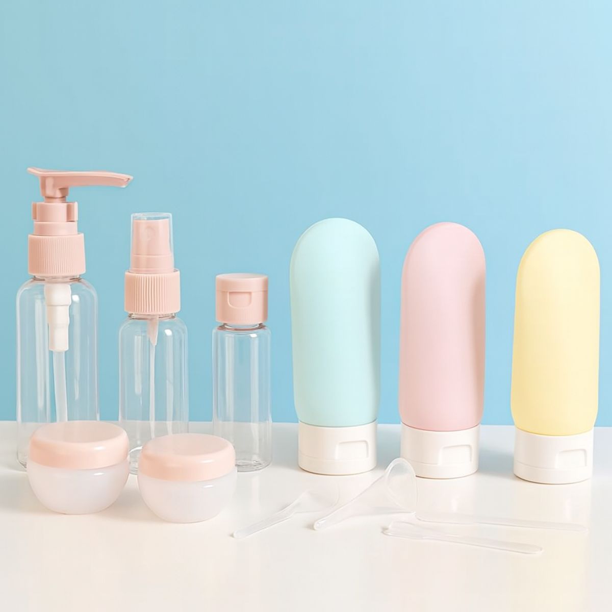 GENERICO - Organizador Viaje Botellas Spray Silicona Cuidado Personal