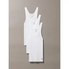 CALVIN KLEIN - Pack de 3 Poleras Cotton Classics Blanco