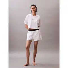 CALVIN KLEIN - Shorts de Pijama Logo Pride Blanco