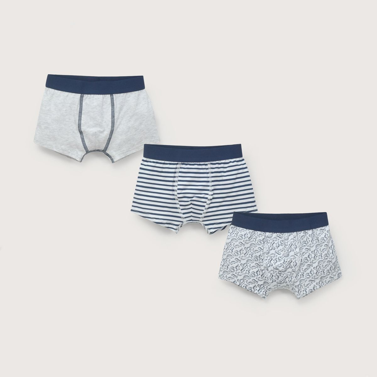 OPALINE - Pack de 3 boxer bebes niño