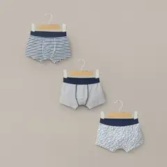 OPALINE - Pack de 3 boxer bebes niño