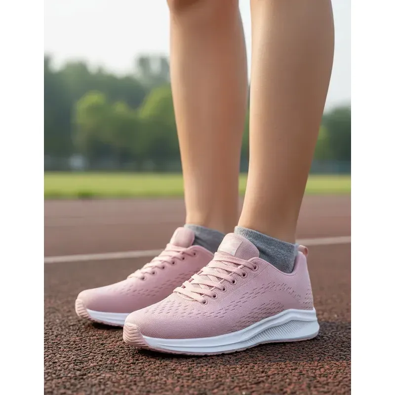 BOVINITA - Zapatilla Mujer Rosada Liviana Running Cómoda Transpirable