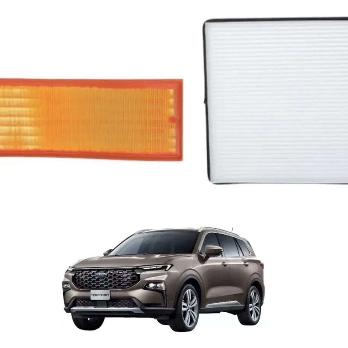 GENERICO - Kit De Filtro Aire y polen Ford Territory 1.5 2020-2023 Gasolina