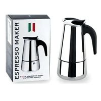 Cafetera Italiana Acero Inoxidable Capacidad 4 Tazas