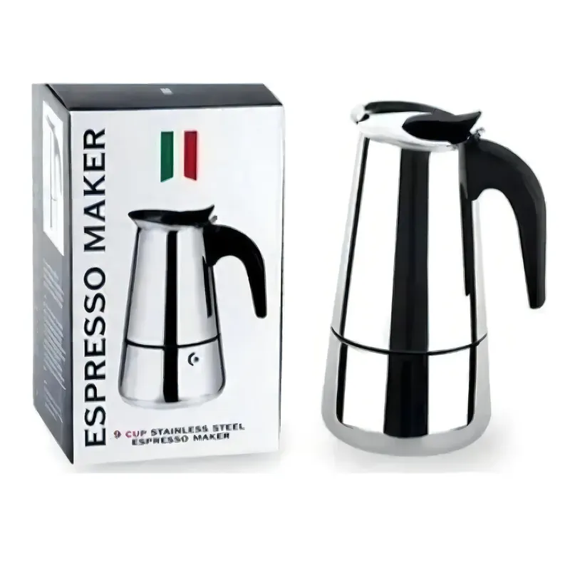 GENERICO - Cafetera Italiana Acero Inoxidable Capacidad 4 Tazas