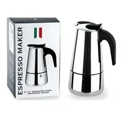 GENERICO - Cafetera Italiana Acero Inoxidable Capacidad 4 Tazas
